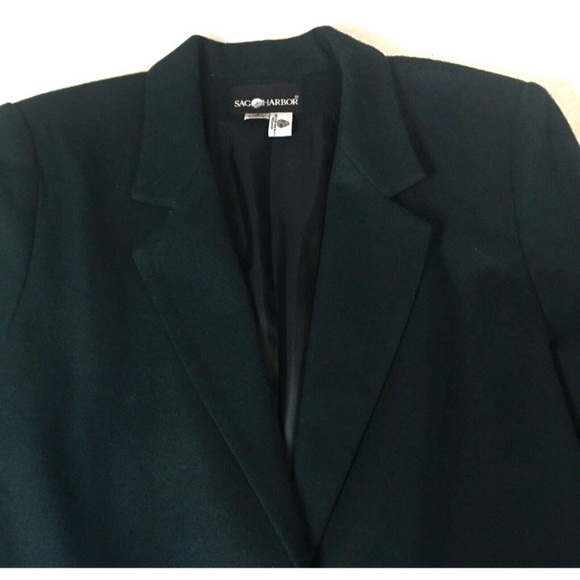 Sag Harbor Women's Vintage Classic Lined 100% Wool Plaid Blazer - Picture 6 of 11